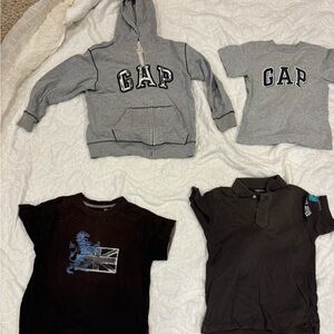 GAP Kids Gray Hoodie and T-Shirt Set